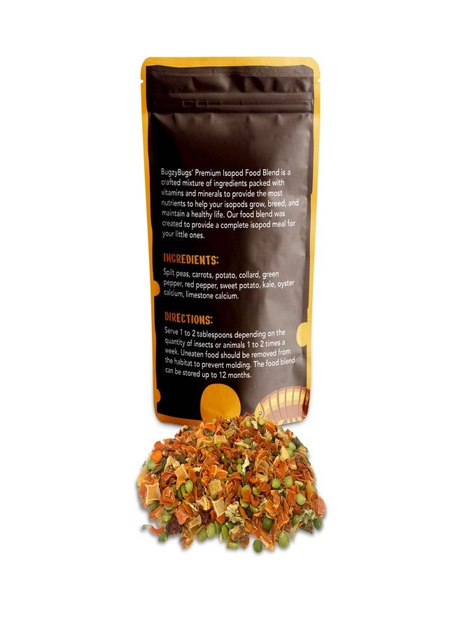 Bugzy Bugs Isoblend Premium Isopod Food Feed Mix All Natural Vegetable Dry Blend for Insects Reptiles Feeders Invertebrates - Image 2
